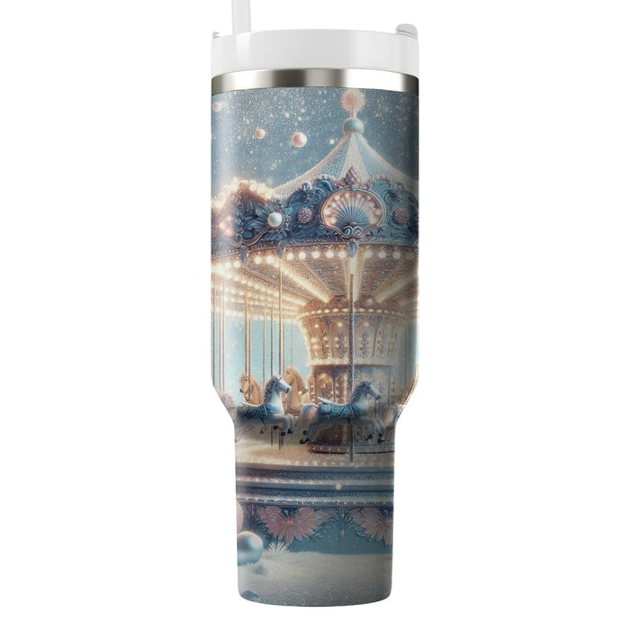 Winter Wonderland Carousel  Custom Tumblers