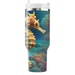 Vivid Coral Reef Seahorse  Decorative Tumblers