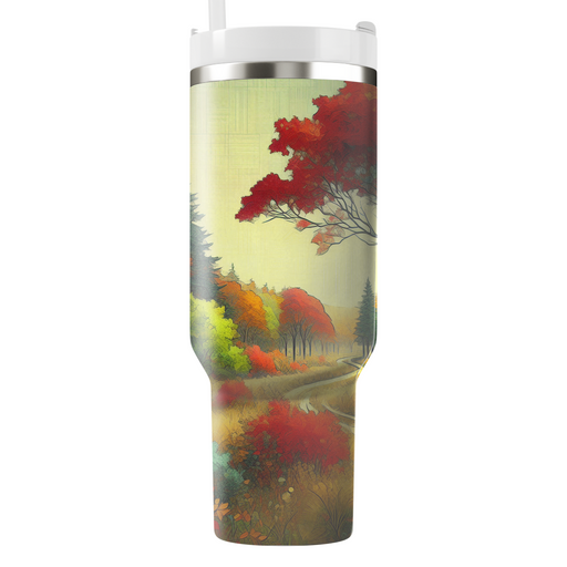 Autumn Scenic Trail  Travel Tumblers