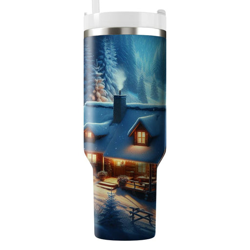 Winter Evening Retreat  Insulated Tumblers