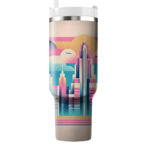 Miami Vice Pastel  Insulated Tumblers