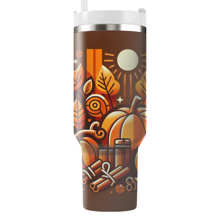 Autumn Pumpkin Spice Delight  Custom Tumblers