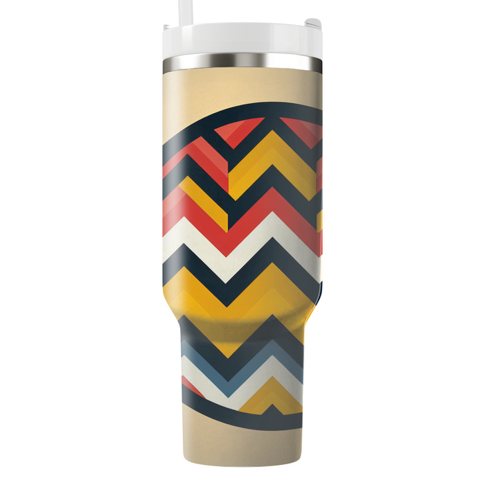 Bold Chevron Splash  Unique Tumblers