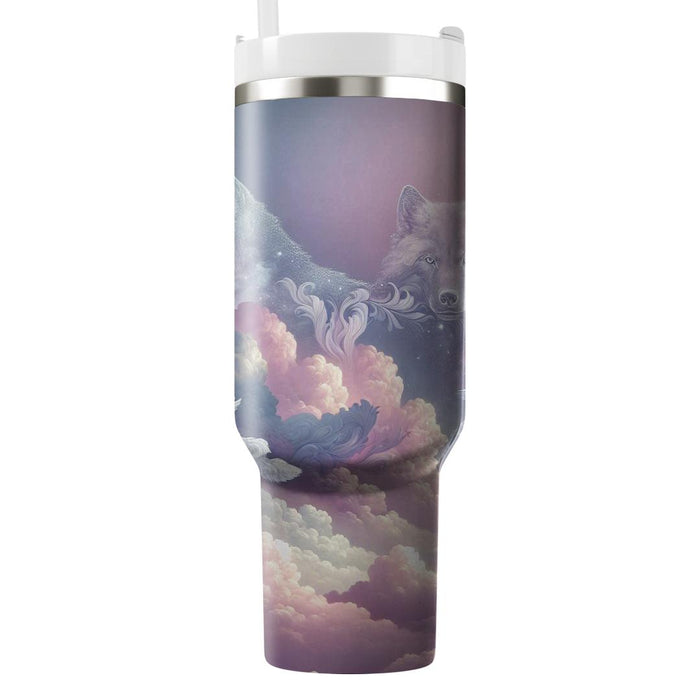 Wolves In Clouds  Tumbler Cups