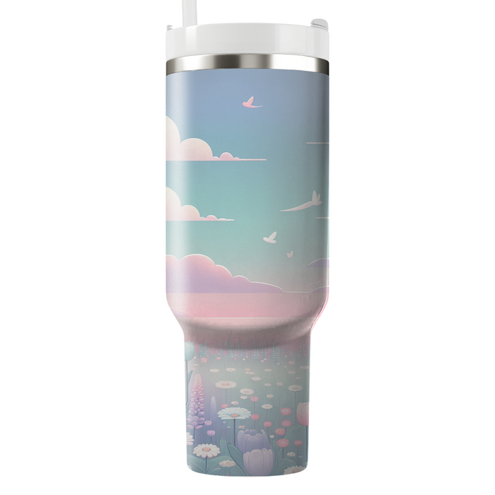 Spring Pastel Paradise  Tumbler Cups