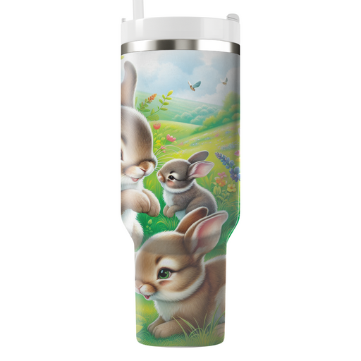 Charming Rabbit Meadow  Tumbler Cups