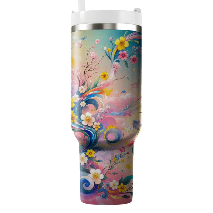 Whimsical Winds - A Spring Celebration  Unique Tumblers