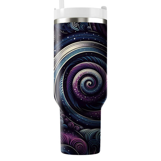 Galactic Spiral Swirl  Travel Tumblers