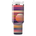 Retro Striped Sunset Unique Tumblers