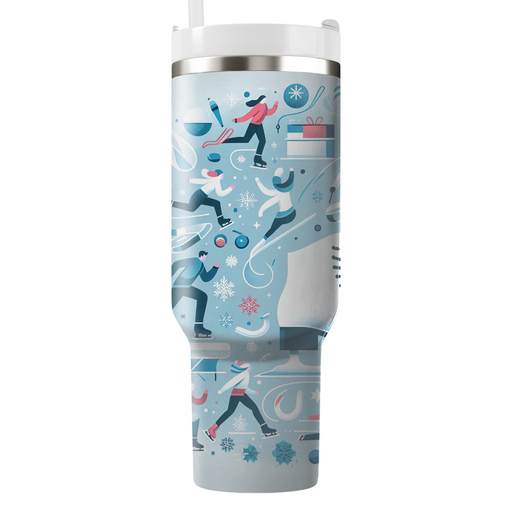 Winter Ice Skating Adventure  Tumbler Cups