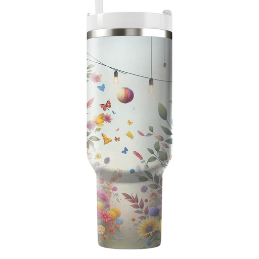 Vibrant Garden Party  Travel Tumblers