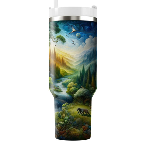 Unity In Nature - An Earth Day  Design Custom Tumblers