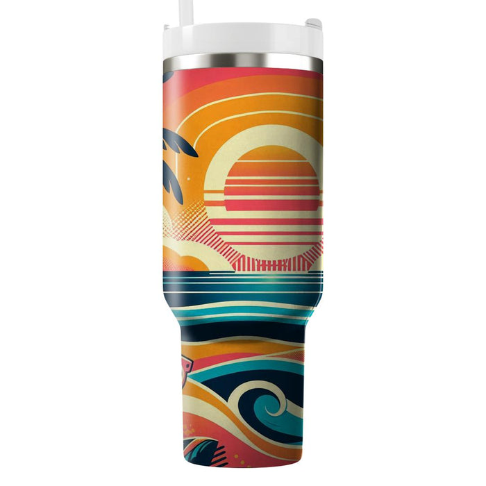 Retro Miami Vibes  Custom Tumblers