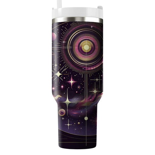 Retro Glam Galaxy Travel Tumblers