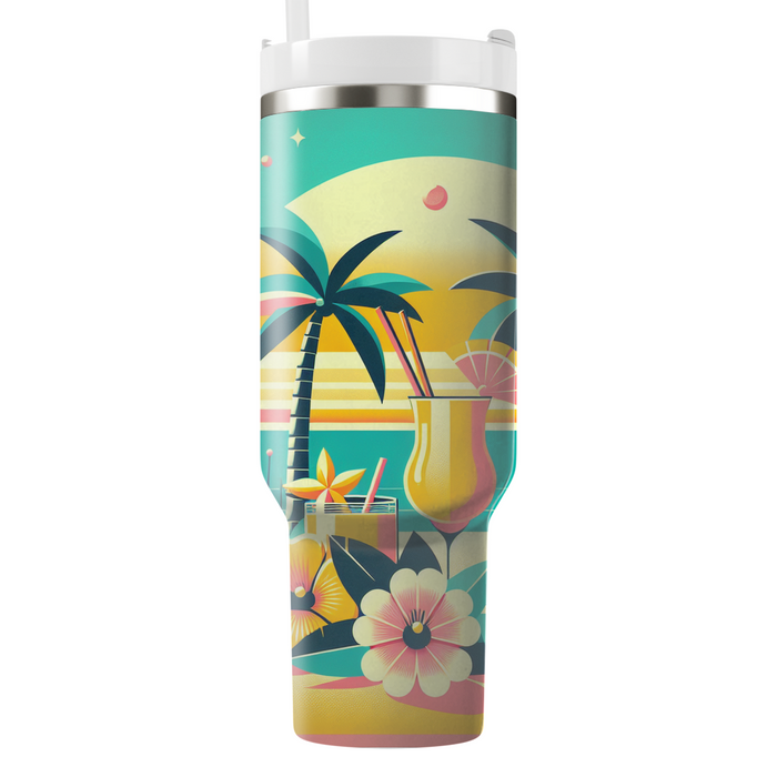 Kitsch Tropical Paradise Personalized Tumblers