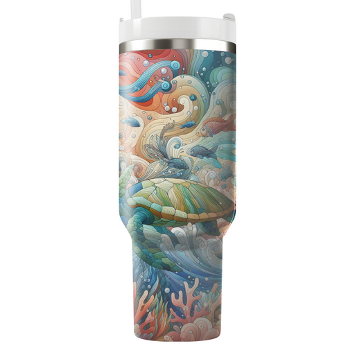 Underwater Harvest Festival - A Splash Of Gratitude  Travel Tumblers