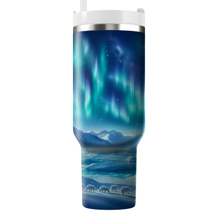 Winter Arctic Glow  Insulated Tumblers