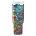 Vibrant Fish Frenzy  Tumblers With Lids