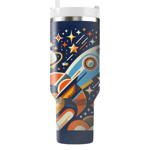 Retro Rocket Adventures  Travel Tumblers