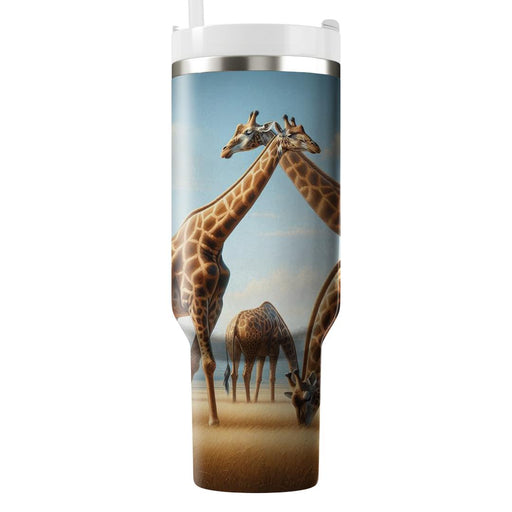 Gentle Giraffe Grace  Decorative Tumblers