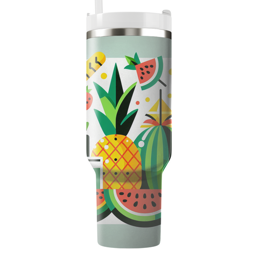 Tropical Fruit Fiesta  Tumbler Cups