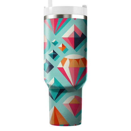 Vibrant Diamond Pattern  Custom Tumblers