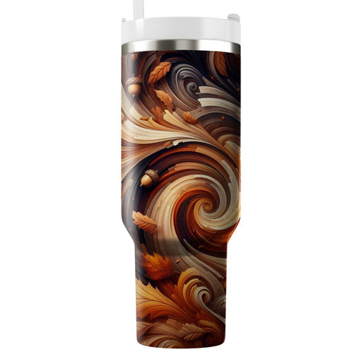 Autumn Leaves Whirl  Decorative Tumblers