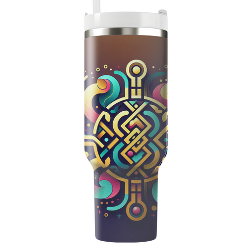 Abstract Unity - A Celebration Of World Cultures  Personalized Tumblers