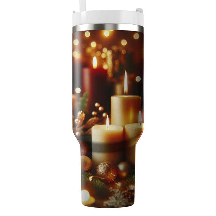 Candlelight Reverie - A Cozy Winter Celebration  Decorative Tumblers