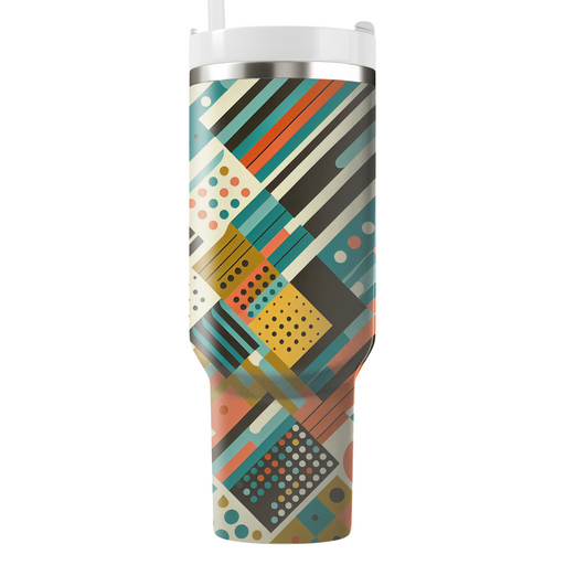 Geometric Groove Patterns Decorative Tumblers