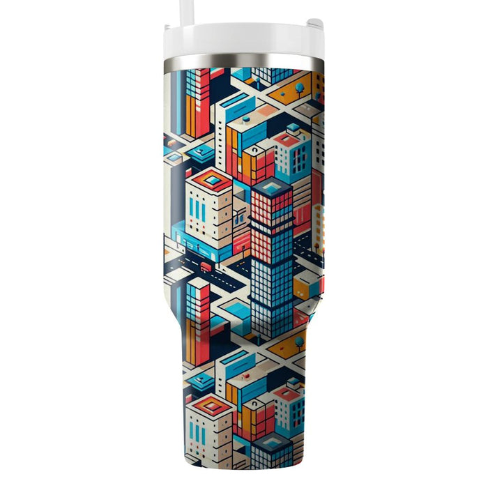 Vivid Cityscape  Tumblers With Lids