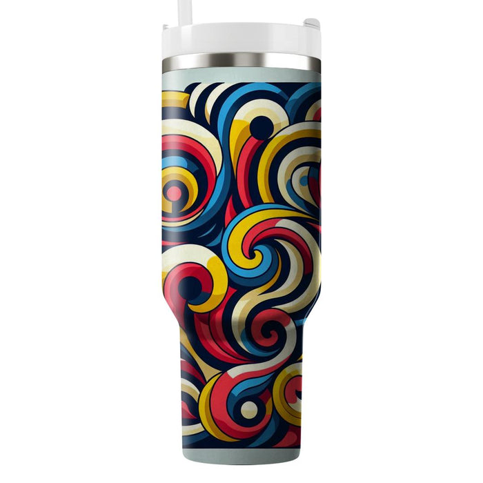 Artistic Spiral Dance  Travel Tumblers