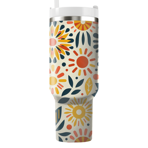 Sunny Radiance Pattern  Custom Tumblers