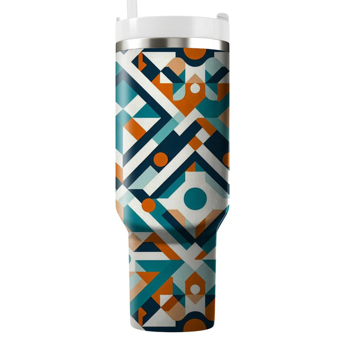 Bold Mosaic Tiles  Personalized Tumblers