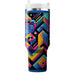 Geometric Retro Wave  Personalized Tumblers