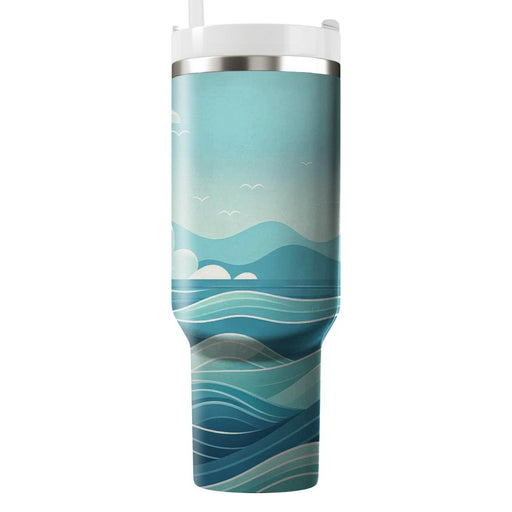 Charming Ocean Waves  Unique Tumblers