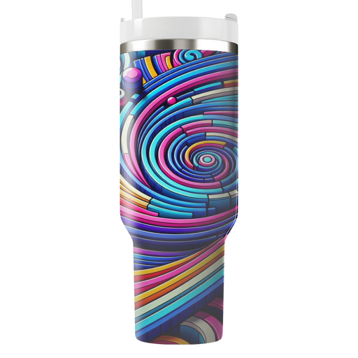 Funky Geometric Spirals  Unique Tumblers