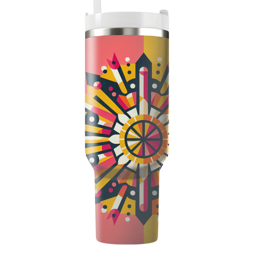 Vibrant Sunburst Pattern  Unique Tumblers