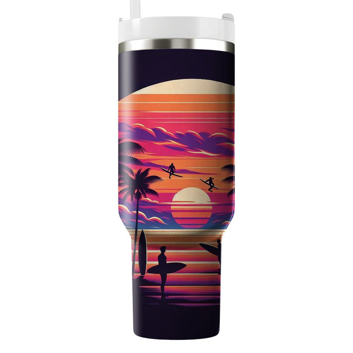 Surfer Sunset  Insulated Tumblers