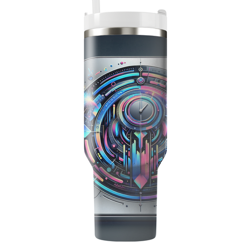 Time Traveler's Festivity - A Futuristic New Year  Travel Tumblers