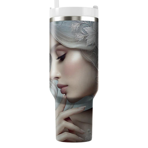 Winter Frosted Glass  Custom Tumblers