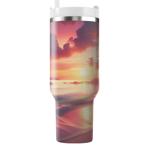 Summer Sunset Retreat  Personalized Tumblers