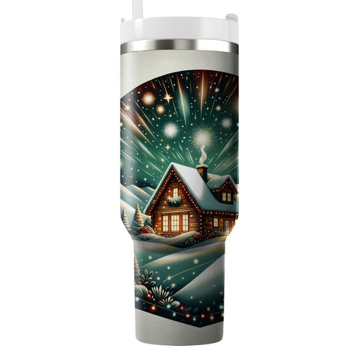 Winter Cozy Cabin Moments  Tumblers With Lids