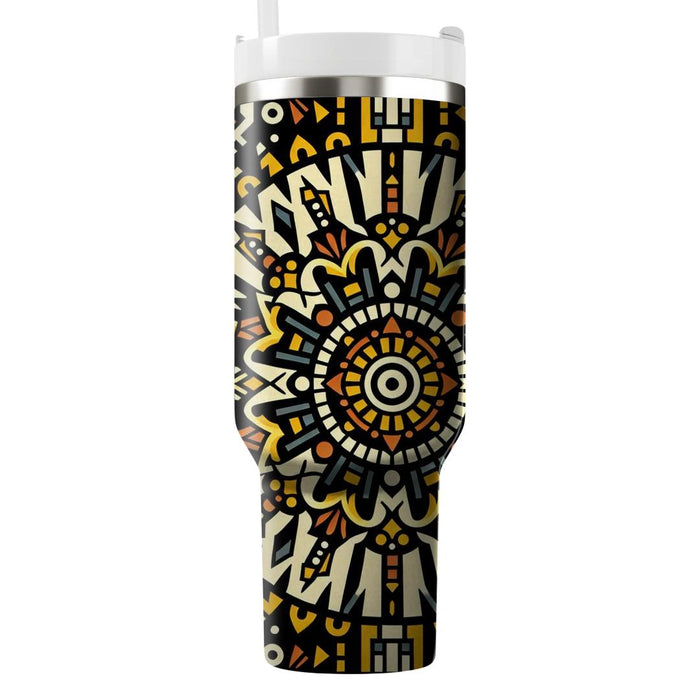 Aztec Sunburst Pattern  Insulated Tumblers