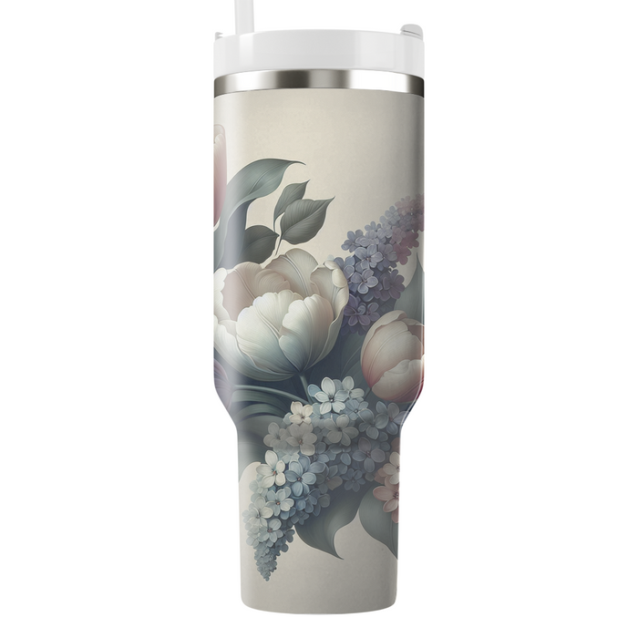 Artisan Floral Harmony  Travel Tumblers