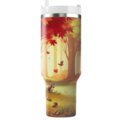 Autumn Woodland Escape  Personalized Tumblers