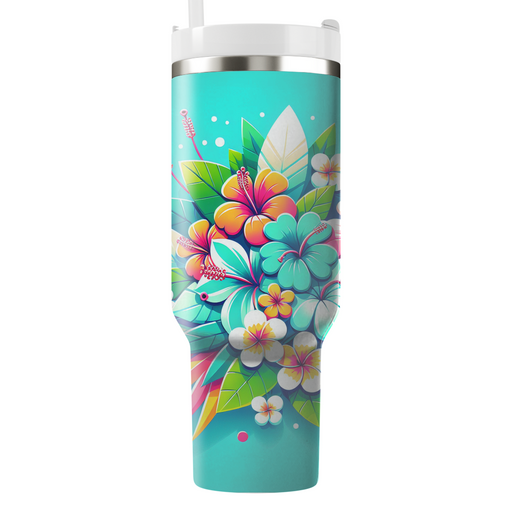 Vibrant Floral Fiesta  Custom Tumblers