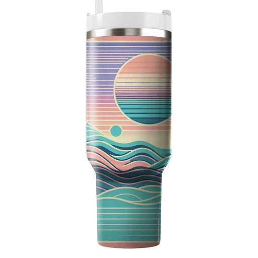 Vaporwave Wave  Custom Tumblers