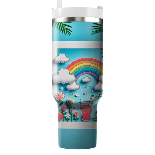 Whimsical Cloudscape  Tumbler Cups