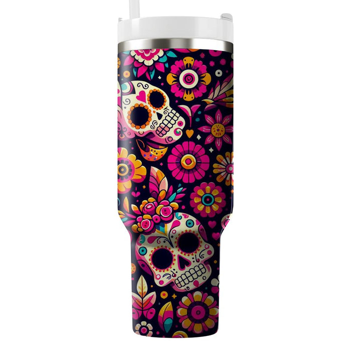 Whimsical Día De Los Muertos - Day Of The Dead  Custom Tumblers